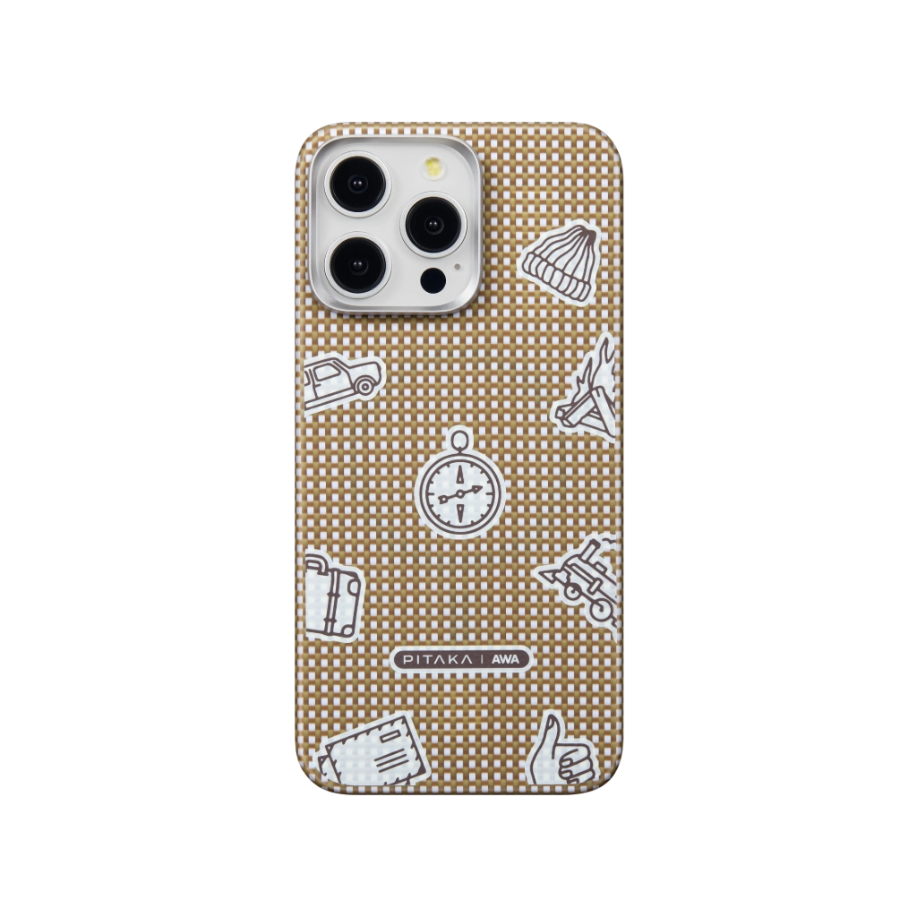 PITAKA x AWA MagEZ Case 5 for iPhone 15 Pro & Pro Max - Slim Protective Magnetic Phone Cover with Wireless Charging | Perfect for Work, Travel & Everyday Use