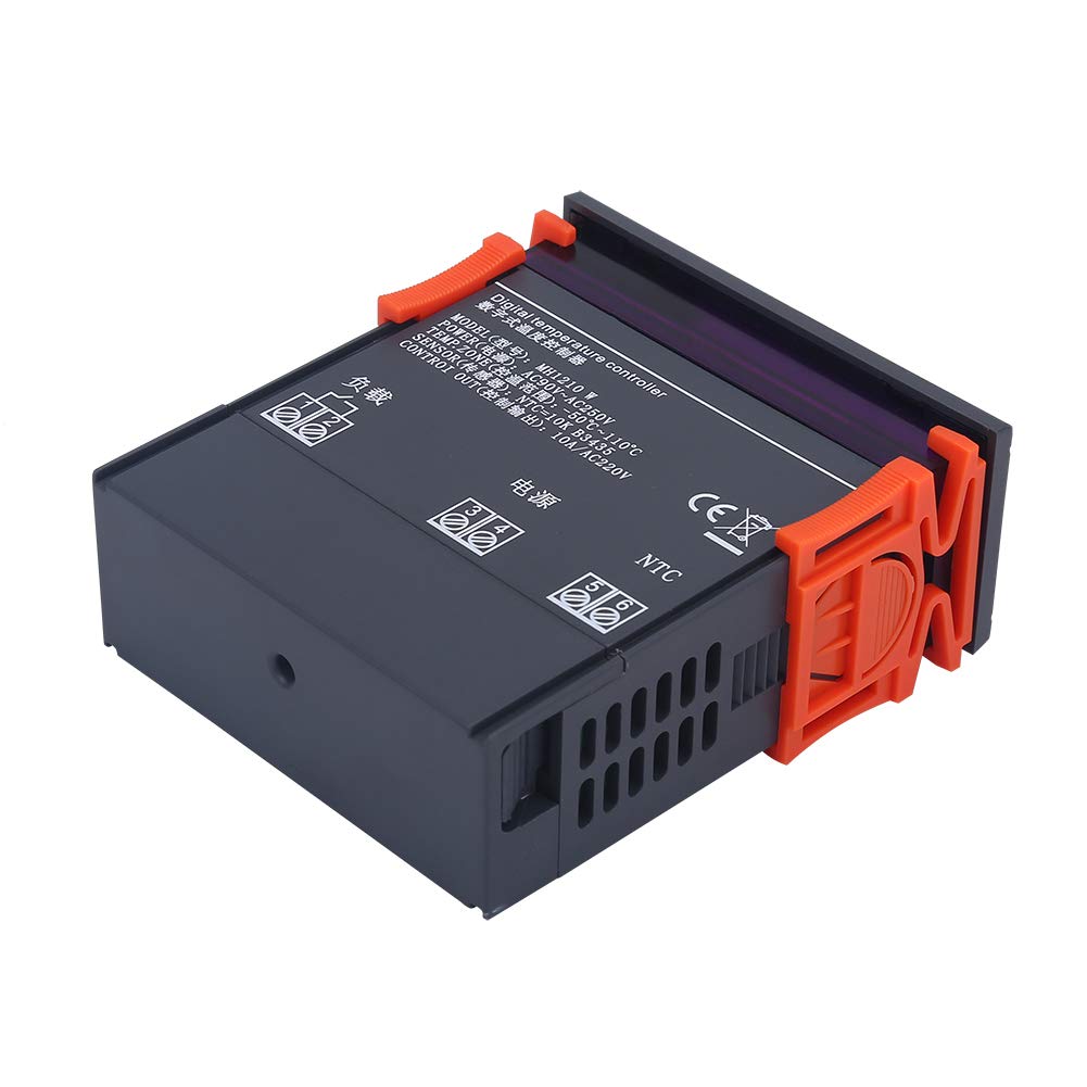 Digital Thermostat with Mini Two Control Modes - Temperature Controller with Power-Down Memory Function for Farms, Scientific Laboratories & Refrigerators | Perfect for Climate Control in Greenhouses, Incubators & Food Storage
