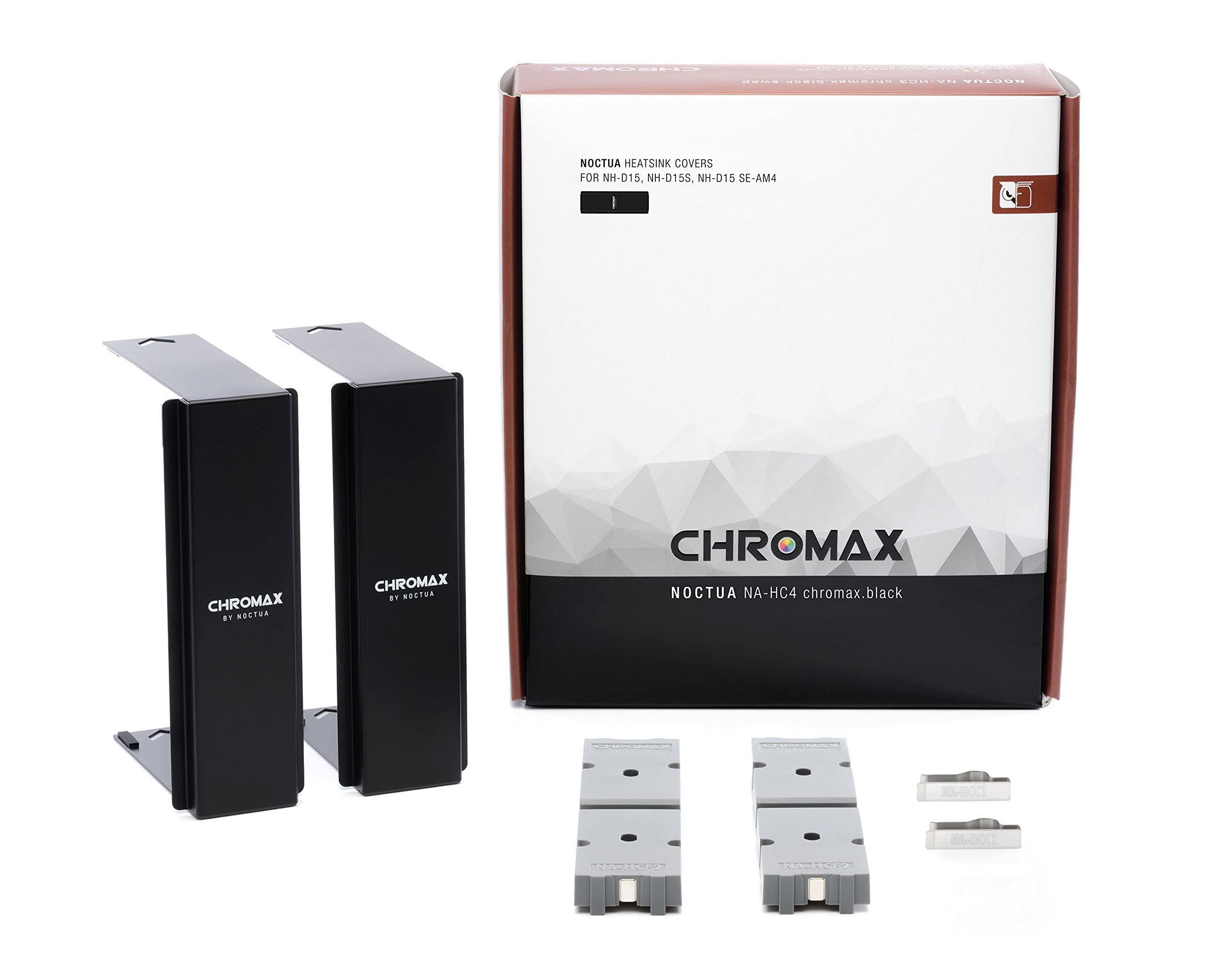 Noctua NH-D15 Premium CPU Cooler with NA-HC4 Chromax.Black Heatsink Covers - High Performance Air Cooling for Gaming PC, Workstation, and Overclocking
