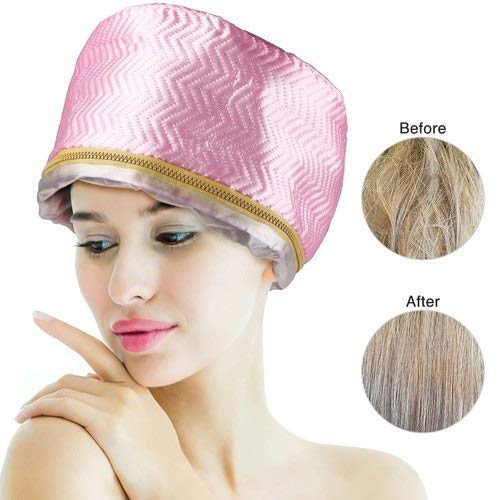 Thermal Hair Spa Cap with Beauty Steamer - Nourishing Heating Cap for Deep Conditioning Treatment | At-Home Hair Care for Women | Perfect for Salon-Style Steam Treatments & Hair Mask Therapy