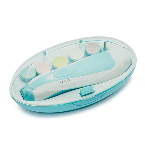 12-in-1 Electric Baby Nail Trimmer & File Kit - Safe Nail Clipper for Newborns & Toddlers with Replacement Heads - Gentle Fingernail & Toenail Trimmer & Polisher for Baby Care & Travel Essentials