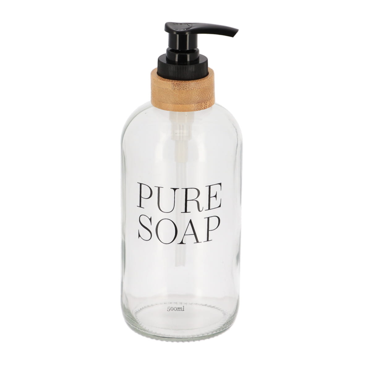 Eco-Friendly Glass Bamboo Soap Dispenser Bottle - Hand Wash & Lotion Dispenser for Bathroom & Kitchen - Various Sizes (8oz/16oz/32oz) - Perfect for Home, Spa, Hotel & Restaurant Use