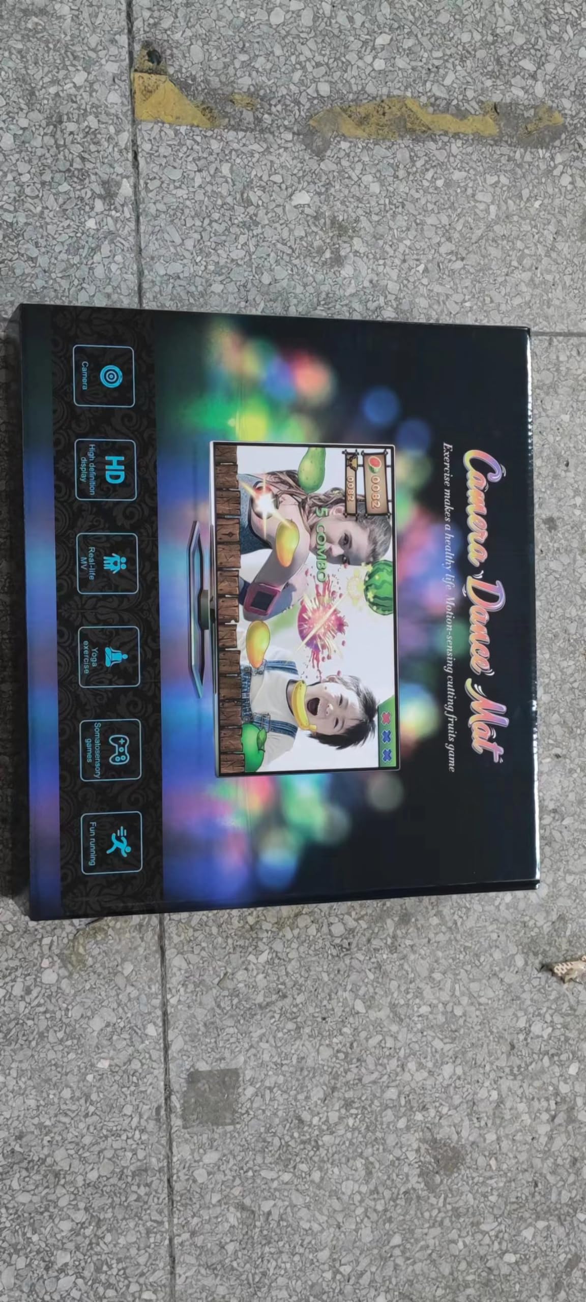 Wireless Electronic Dance Mat for TV with Camera - Anti-Slip Fitness Dance Pad for Kids & Adults, Perfect Gift for 3-12 Year Old Boys & Girls - Great for Family Game Nights, Birthday Parties & Indoor Exercise (Purple)