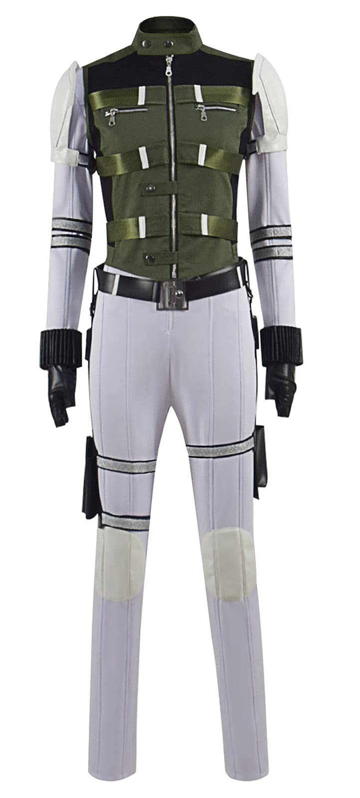 Yelena Belova Cosplay Costume - White Battle Soldier Uniform for Adults | Black Widow Halloween Outfit | Full Set for Cosplay, Comic Con & Themed Parties