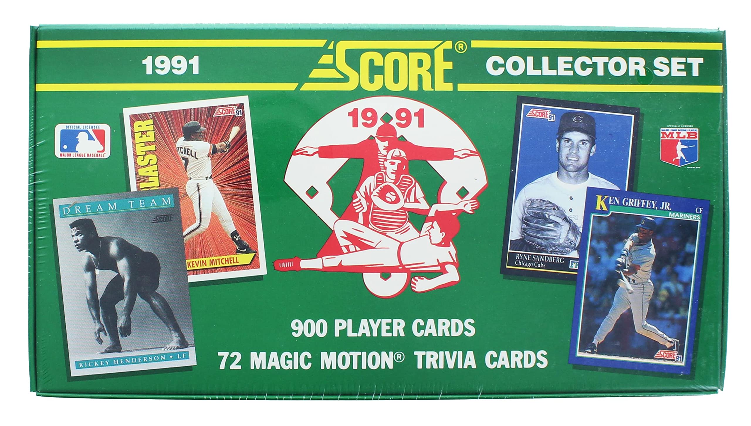 1991 Score Baseball Cards Complete Factory Sealed Set - 900 Trading Cards Collection | Perfect for Collectors, Investors & Sports Memorabilia Enthusiasts