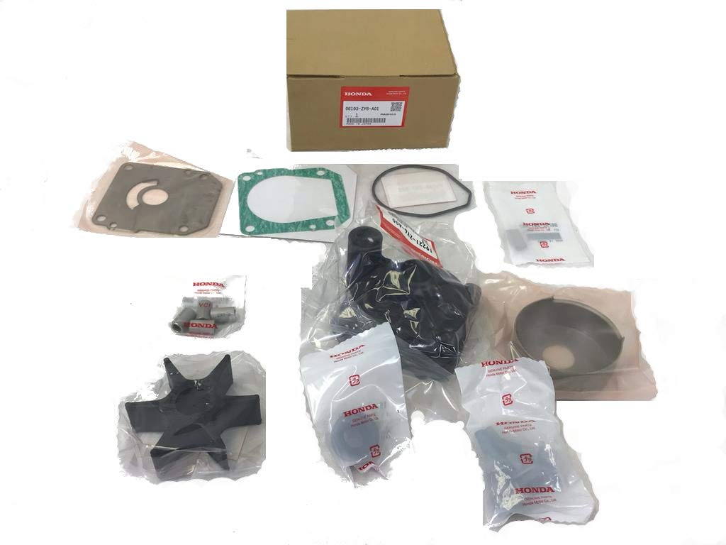 Honda 06193-ZY6-A01 Water Pump Kit with Impeller - Genuine OEM Replacement Part #06193-ZY6-A02 - Perfect for Honda Marine Engines & Watercraft Maintenance