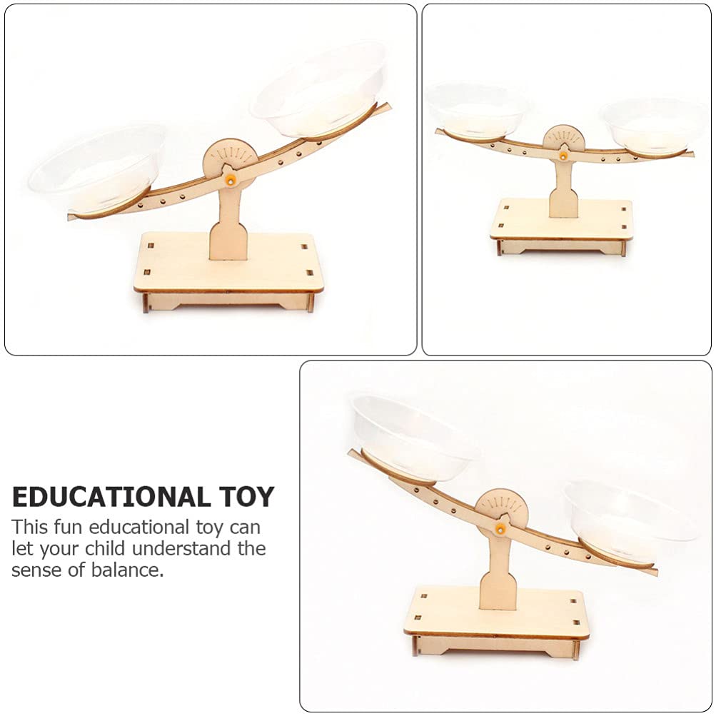Baluue Wooden Balance Scale Toy for Kids - Math Learning & Educational STEM Toy for Preschoolers | Develops Early Math Skills, Measurement & Fine Motor Skills | Perfect for Classroom, Homeschool & Playroom Learning Activities