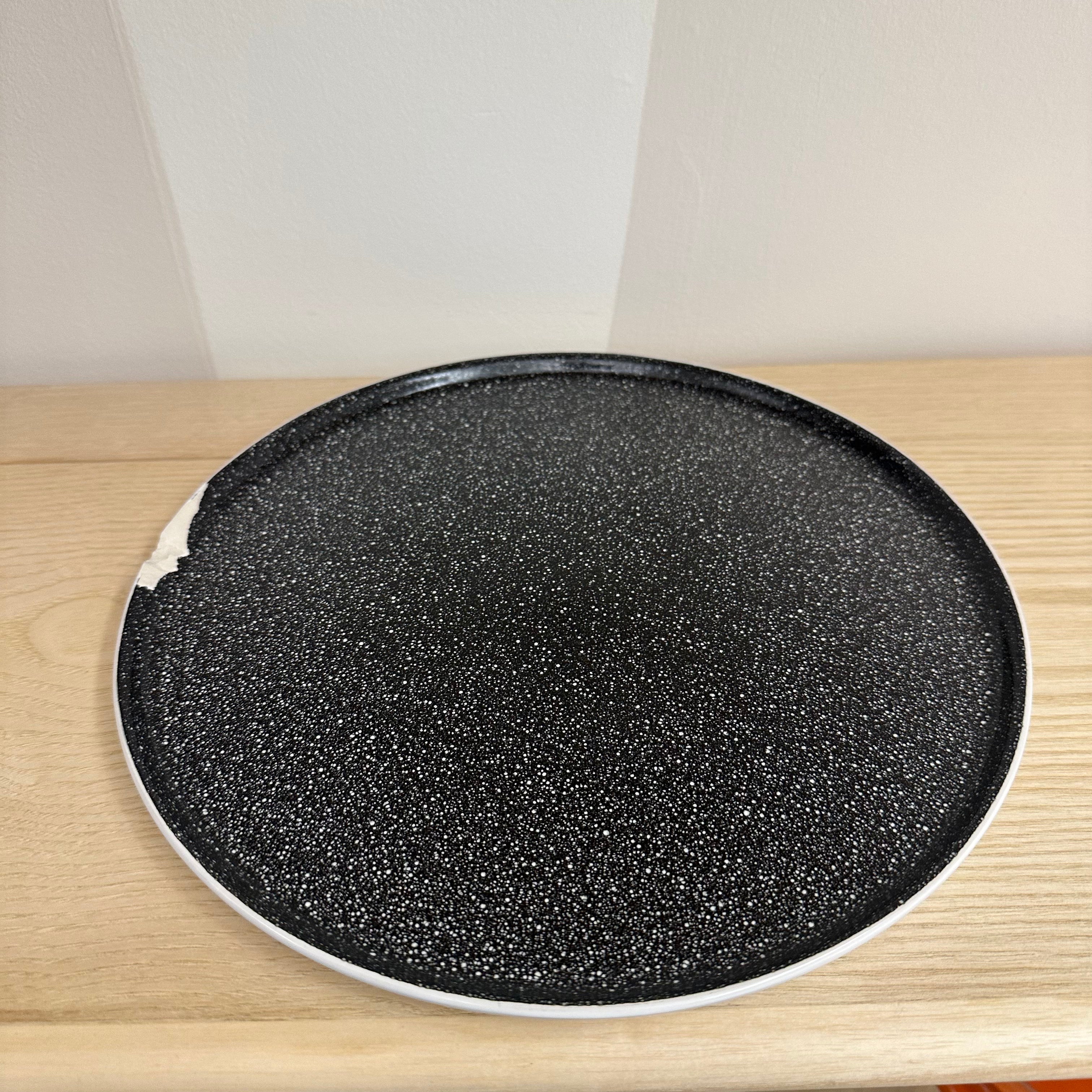 Black Speckle Ceramic Dinner Plates - Set of 4 Large Stoneware Plates for Dining, Entertaining & Home Decor | Rustic Kitchenware for Restaurants, Weddings & Everyday Use