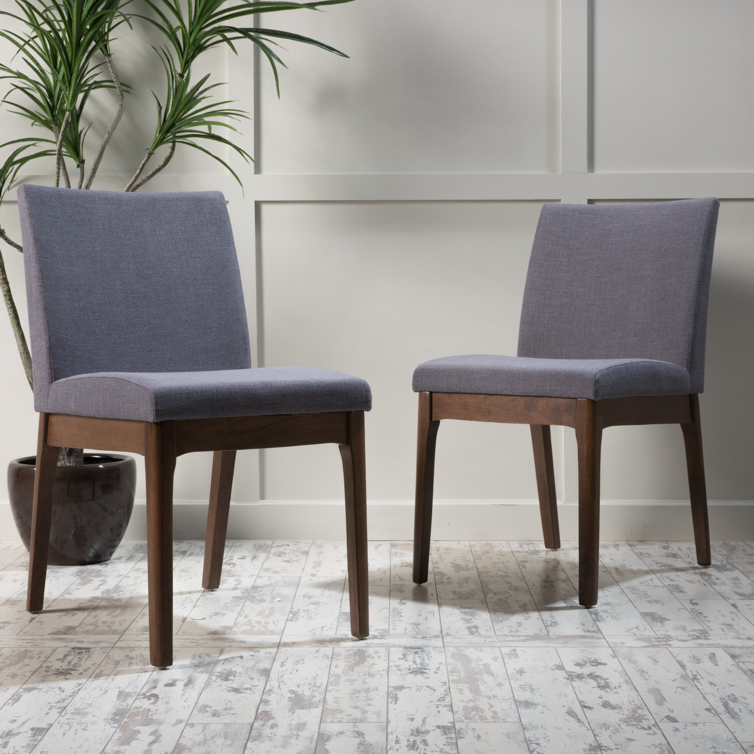 Christopher Knight Home Idalia & Kwame Dining Chair Set (2-Pieces) - Modern Kitchen & Dining Room Chairs for Home Decor