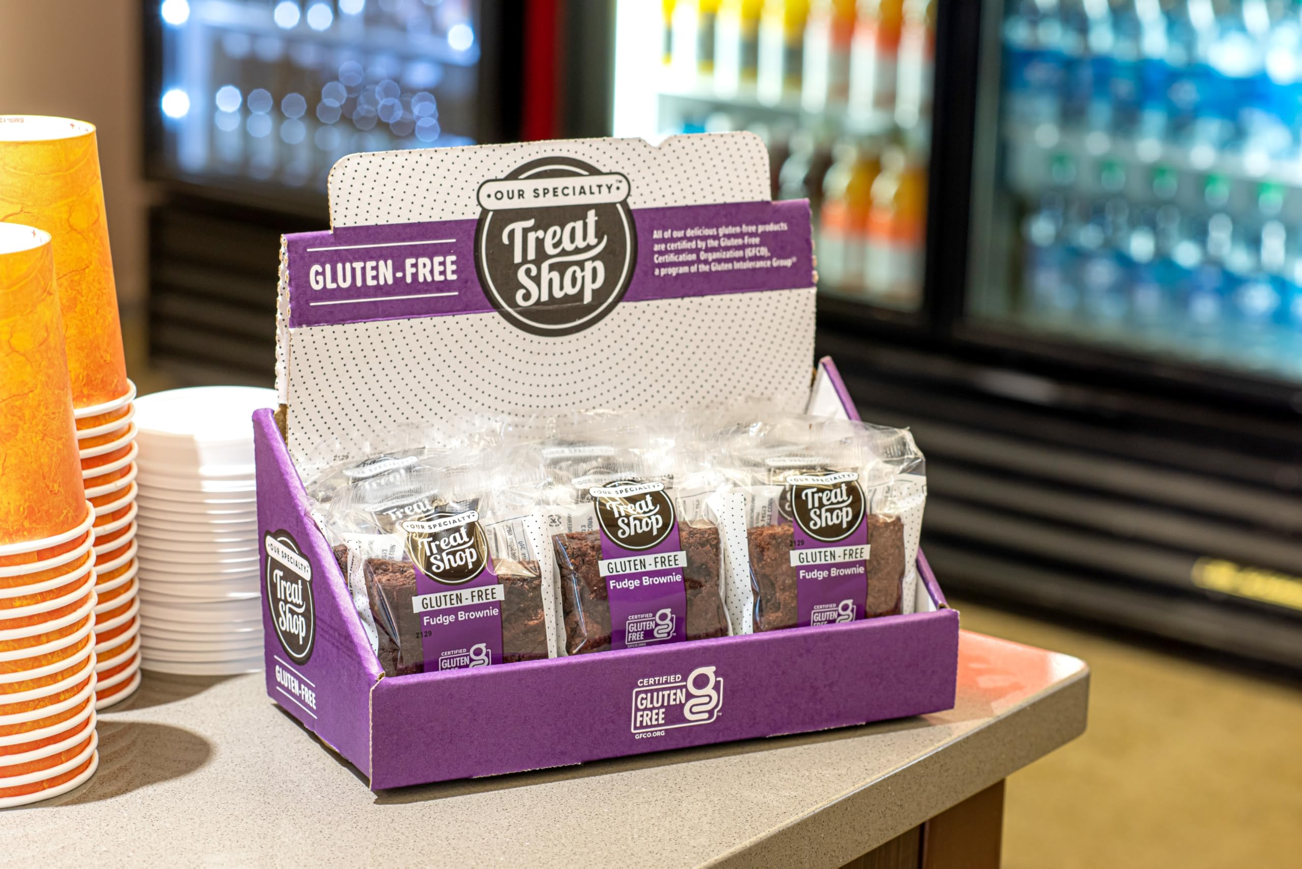 Gluten Free Chocolate Fudge Brownies - Individually Wrapped, 12 Pack - Perfect for Parties, Gifts & Healthy Snacking