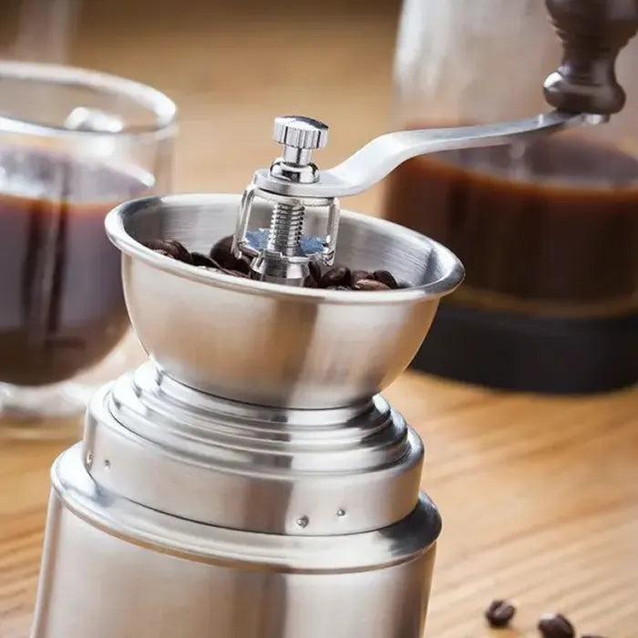 Sabatier Judge Stainless Steel Coffee Grinder - Premium Manual Burr Mill for Espresso, French Press & Pour Over - Perfect for Home, Office & Camping Use