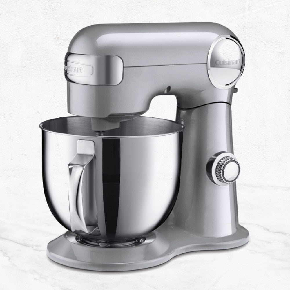 Cuisinart Precision Master 5.5 Qt (5.2L) Stand Mixer - Silver (Refurbished with Warranty) | Model CSM-100S | Perfect for Baking Cakes, Cookies & Bread Dough