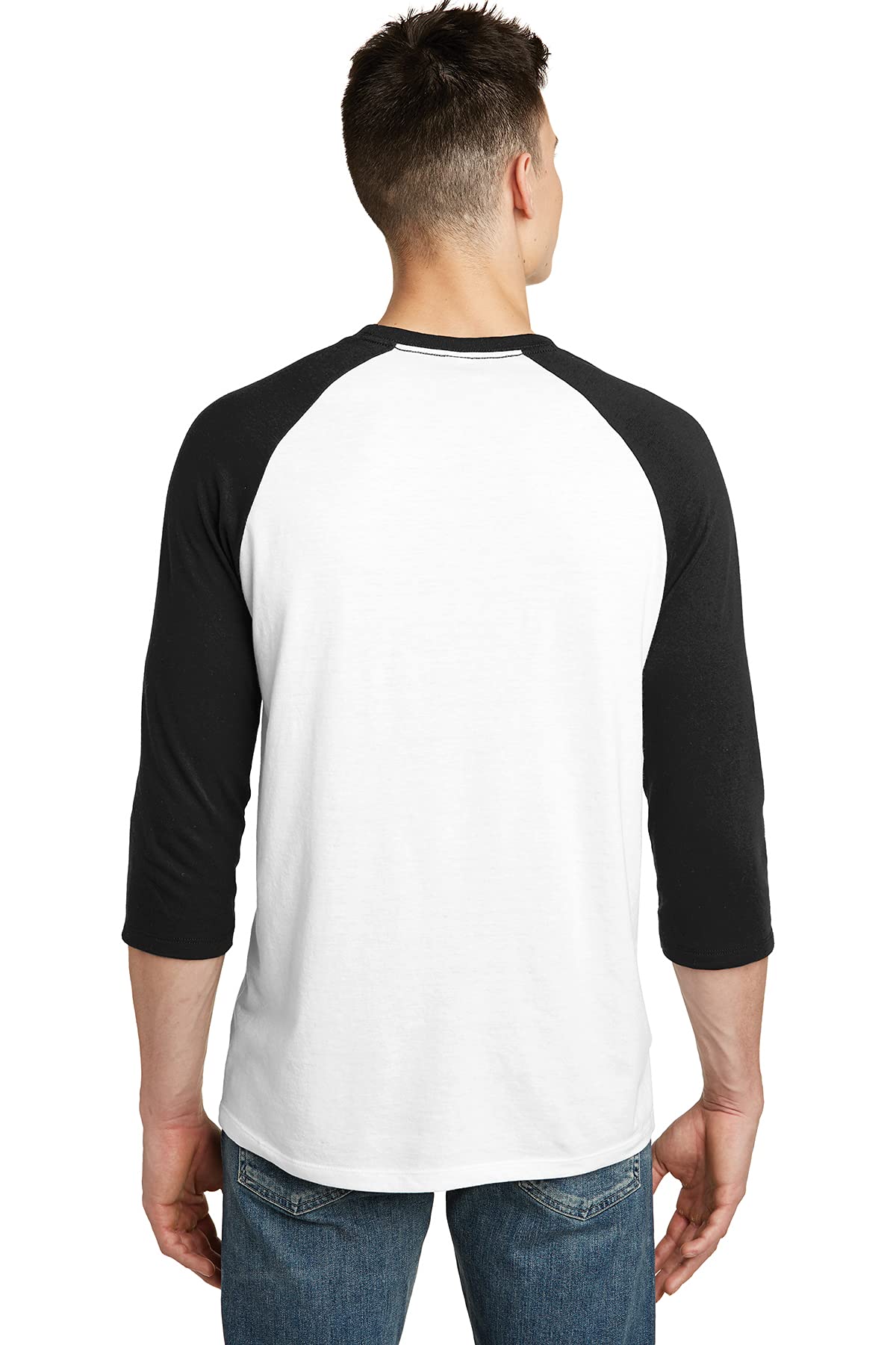 JustBlanks Men's Short Sleeve Raglan T-Shirt | 100% Cotton Slim Fit Crew Neck Tee | Casual Wear, Gym, Everyday Outfits