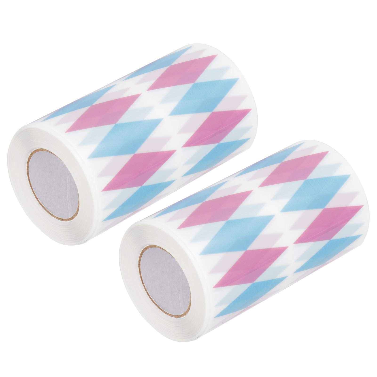 2Pcs Mousse Edge Wrapping Tape - Diamond Pattern Cake Collar for Cake Decoration, DIY Baking, Home & Shop Use - Perfect for Protecting Mousse Cakes, Cupcakes, and Dessert Displays