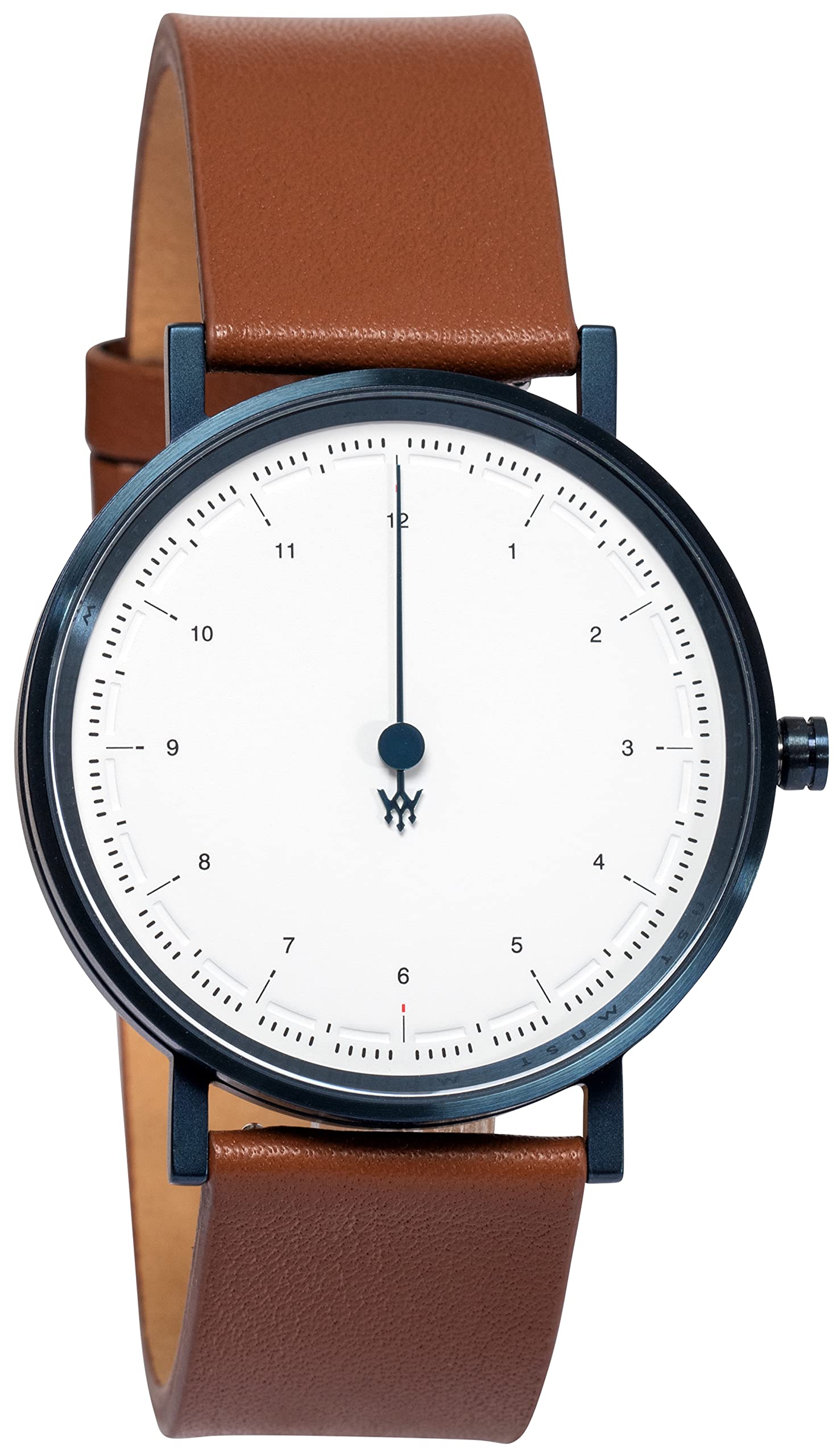 MAST Milano One-Hand Minimalist Men's Watch - Slim Design, Italian Leather Strap - Perfect for Business, Casual & Everyday Wear
