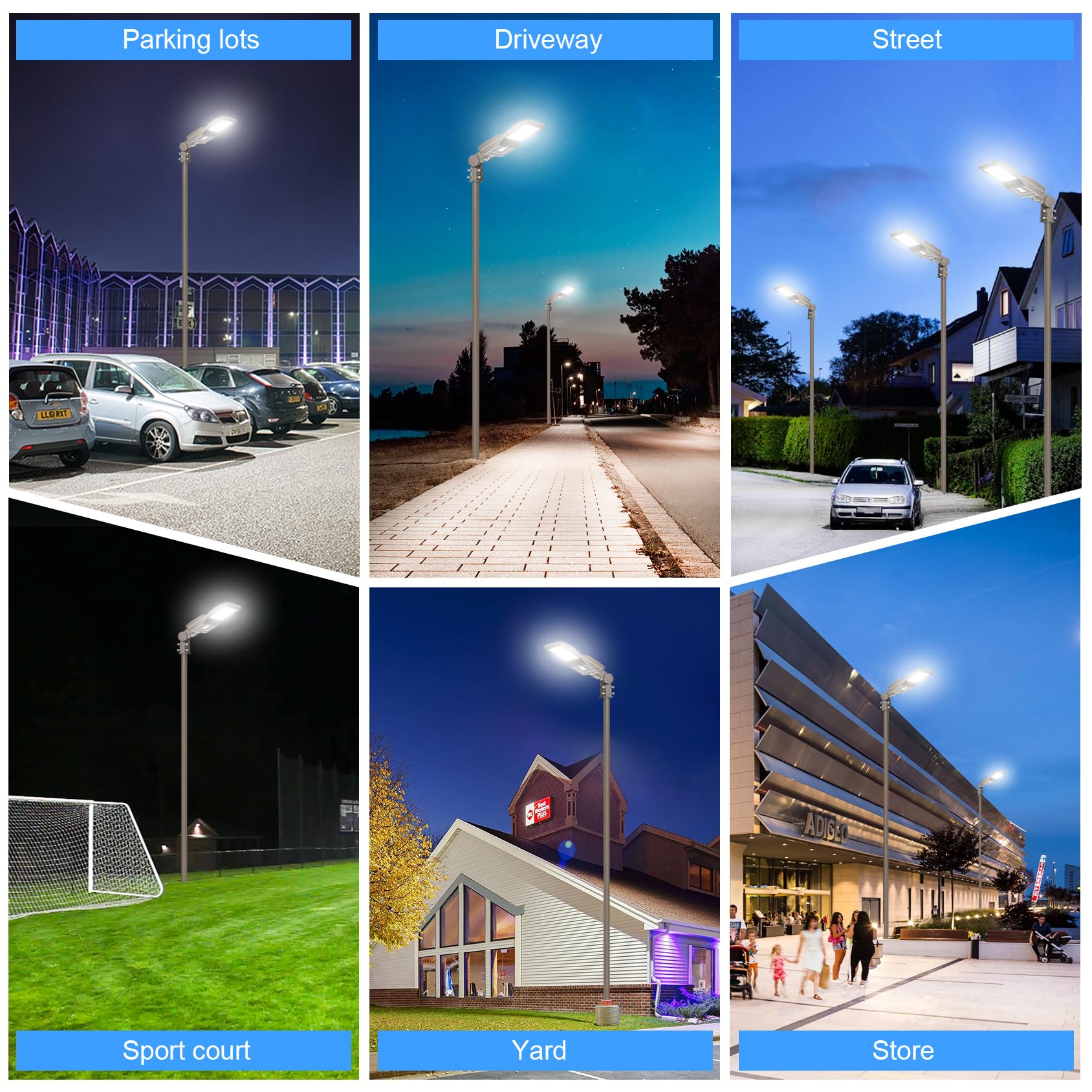 240W LED Shoebox Parking Lot Light - 33600LM High Brightness, 5000K Daylight White, IP65 Waterproof, AC100-277V, UL Listed - Perfect for Stadiums, Roadways, Outdoor Security & Street Lighting (Replaces 800W HID/HPS)