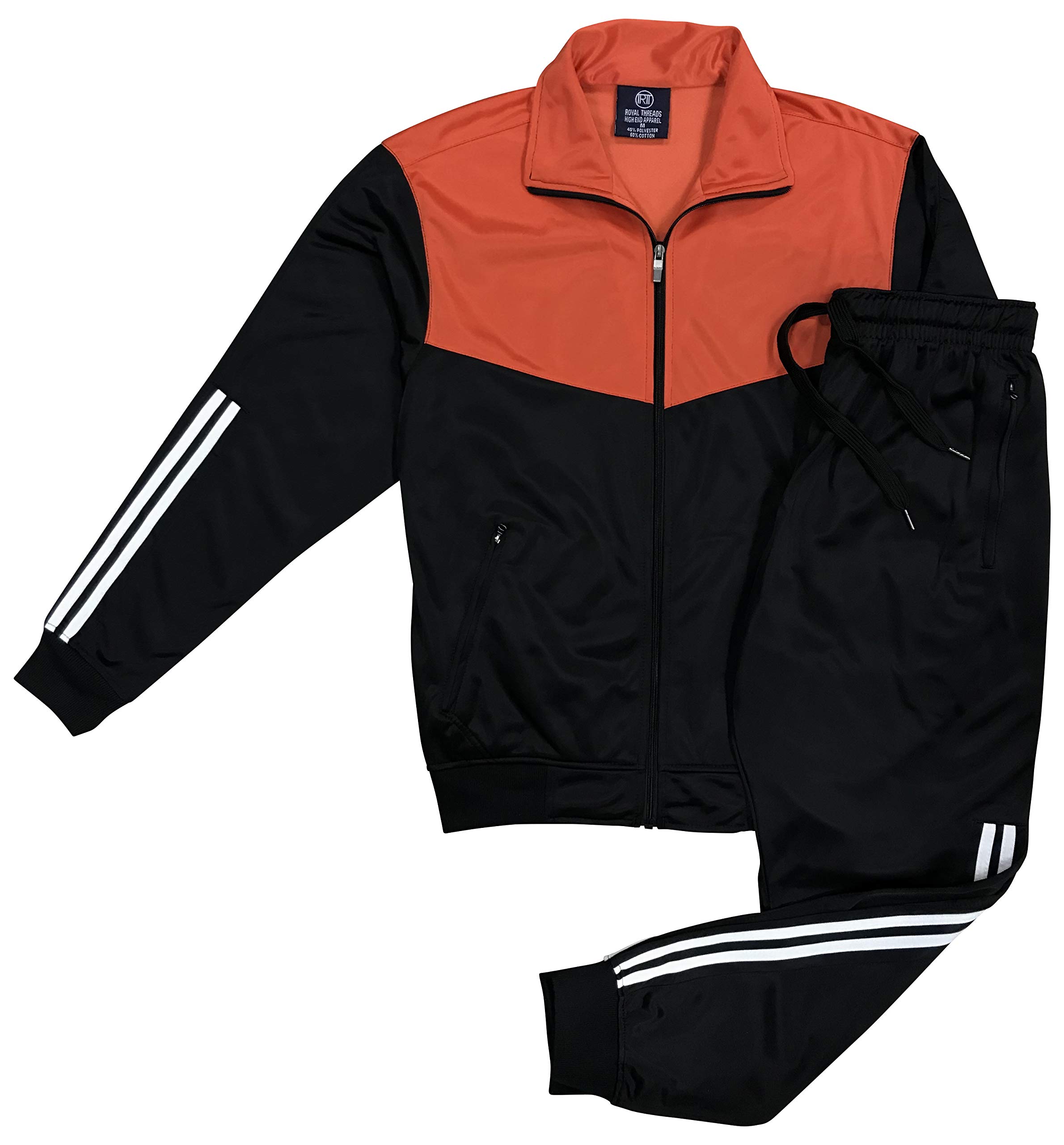 Men's Velocity Running Jacket & Track Pants Set - Lightweight Breathable Activewear Jogging Suit for Gym, Workout & Outdoor Sports