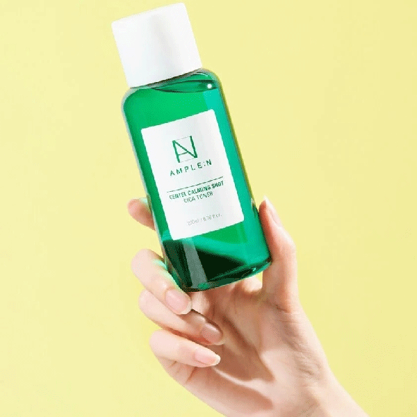 AMPLE:N Centel Calming Shot Cica Toner 200ml - Soothing Facial Toner for Sensitive Skin, Redness Relief & Hydration | Perfect for Daily Skincare Routine & Post-Sun Care