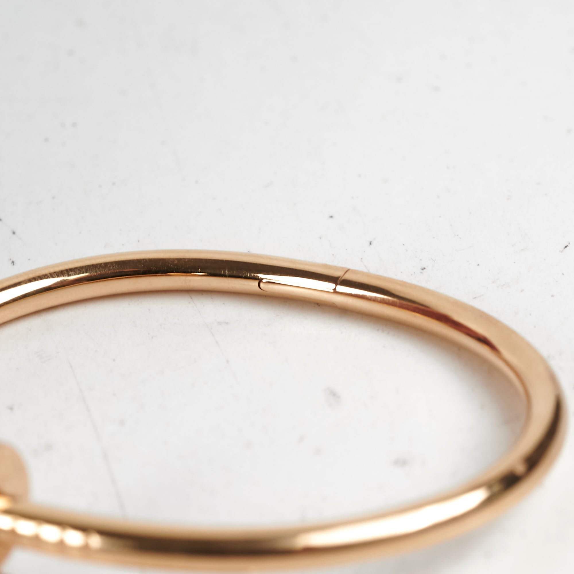 Cartier Juste Un Clou JUC Bracelet 15 Size 18K Pink Gold Luxury Jewelry - Perfect for Weddings, Anniversaries & Special Occasions