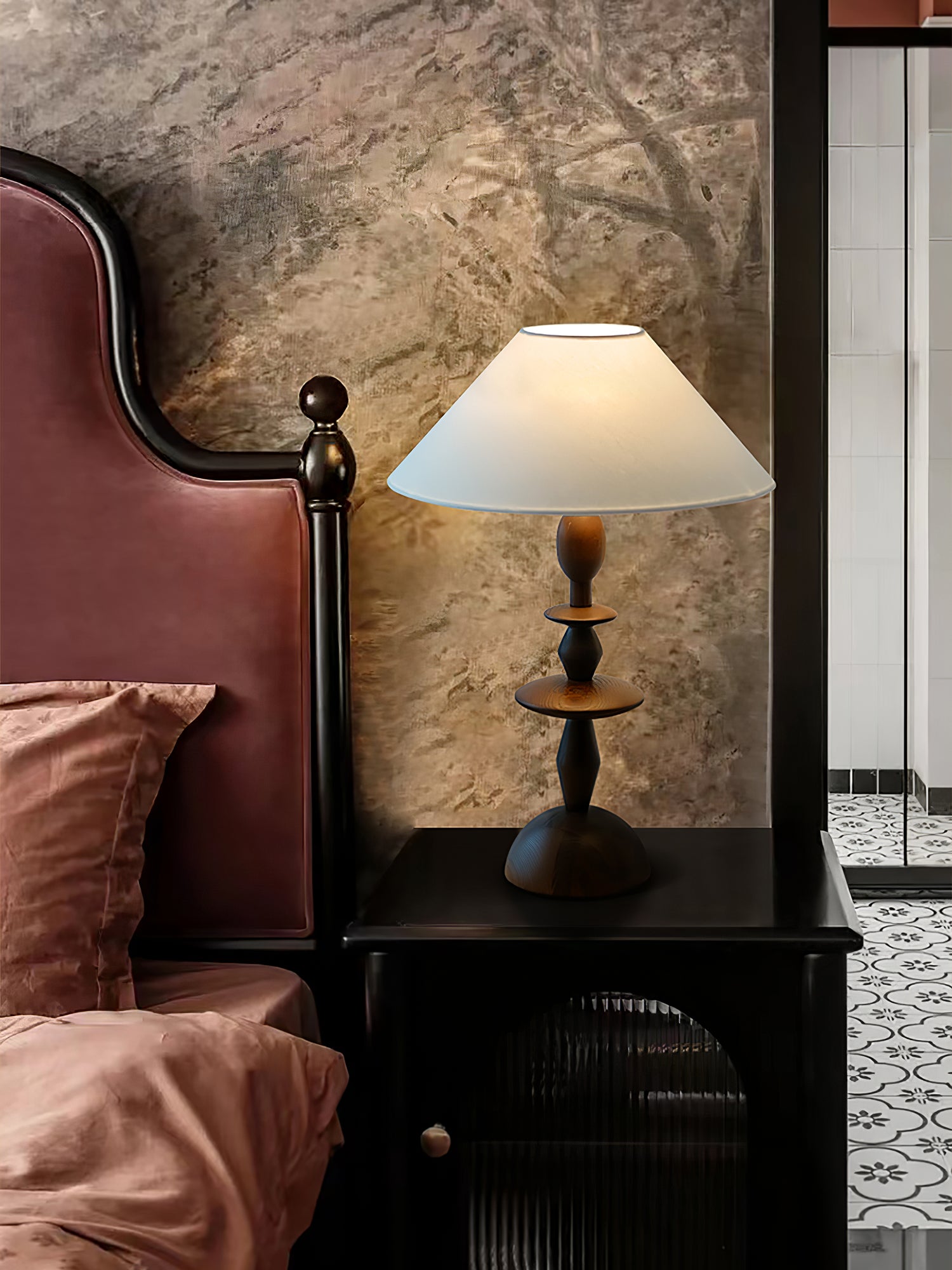 Handcrafted Wooden Table Lamp - Natural Wood Finish, Modern & Rustic Home Decor for Living Room, Bedroom, or Office - Perfect for Cozy Reading Nooks & Ambient Lighting