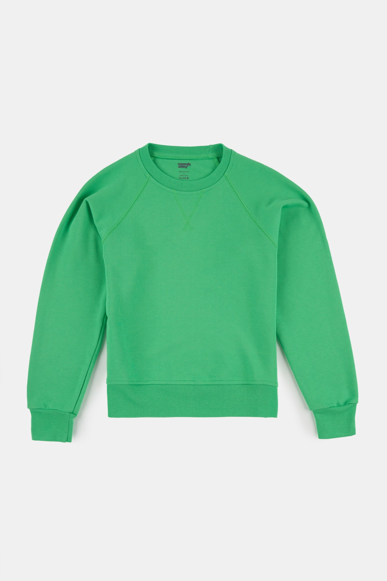 Men's Apple Green Raglan Sweatshirt | Comfortable Casual Pullover | Perfect for Gym, Lounge & Streetwear