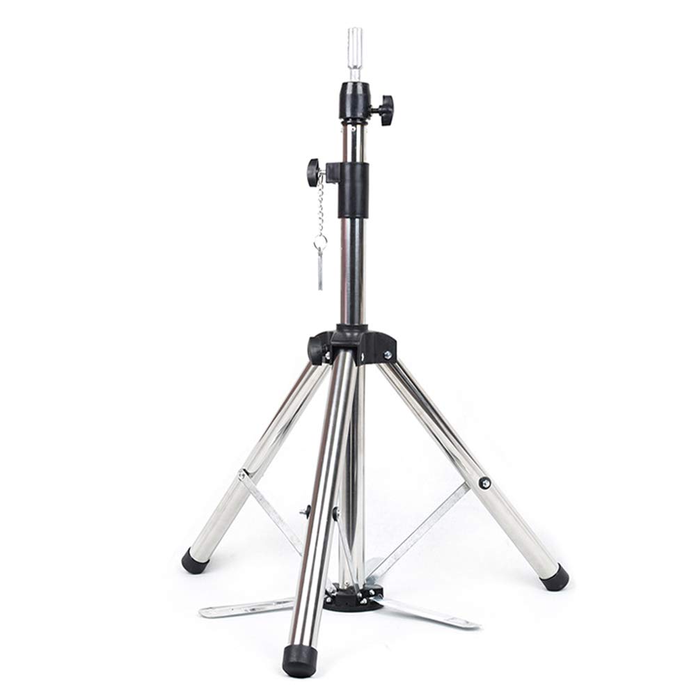 Adjustable Tripod Wig Stand with Mannequin Head - Professional Hairdressing Training Holder for Styling, Cutting & Display - Perfect for Salons, Cosmetology Schools & Home Use