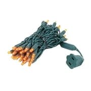 50 LED Christmas Mini Lights Set - Outdoor Waterproof String Lights for Patio, Garden, Party - Amber Warm White with Green Wire (11 Feet) - Perfect for Holiday Decor, Wedding, Backyard & Landscape Lighting