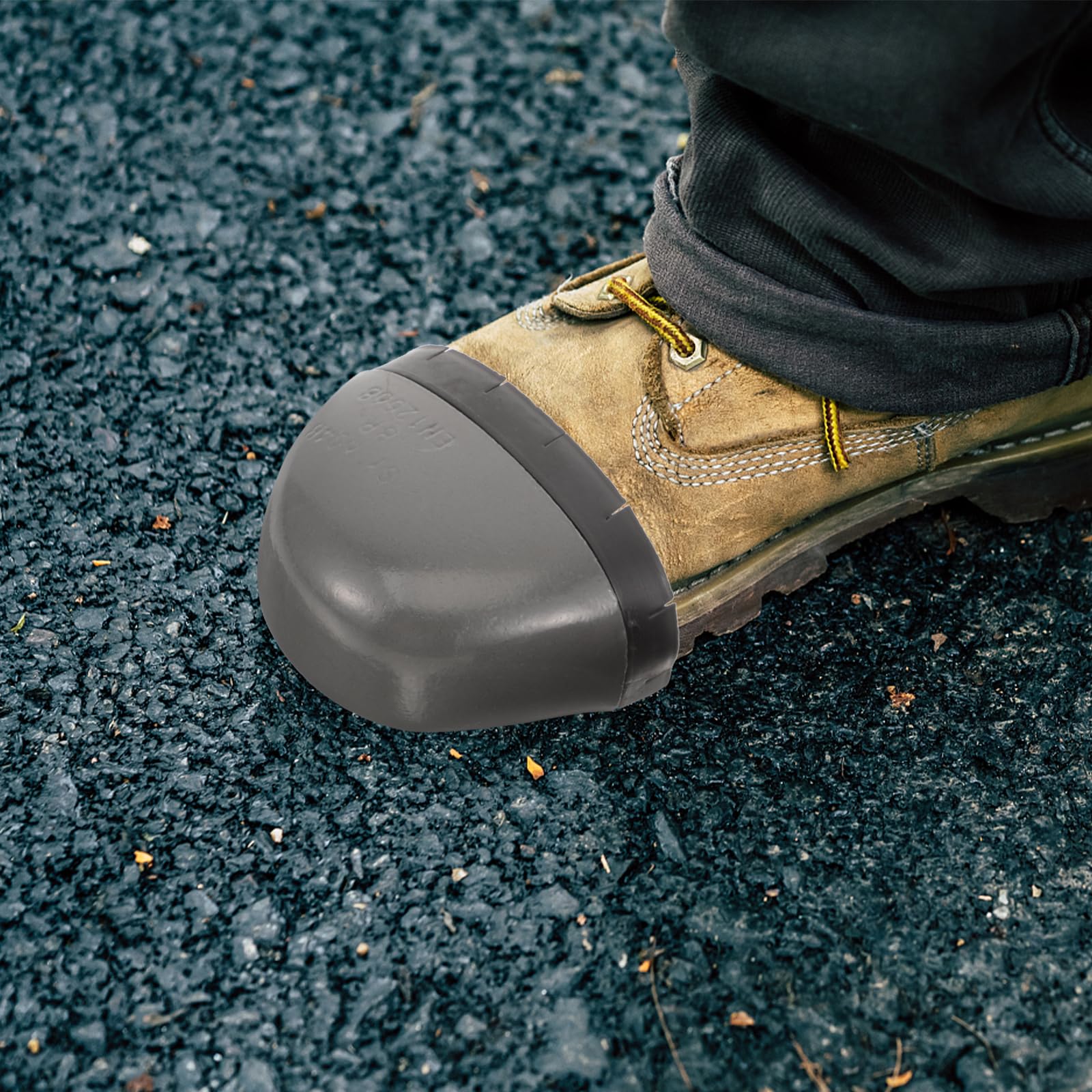 Gadpiparty 1 Pair Steel Toe Caps for Shoes - Universal Metal Toe Cover Protectors for Work Boots & Safety Shoes - Durable Shoe Guard for Men & Women - Perfect for Construction, Warehouse & Industrial Work Safety