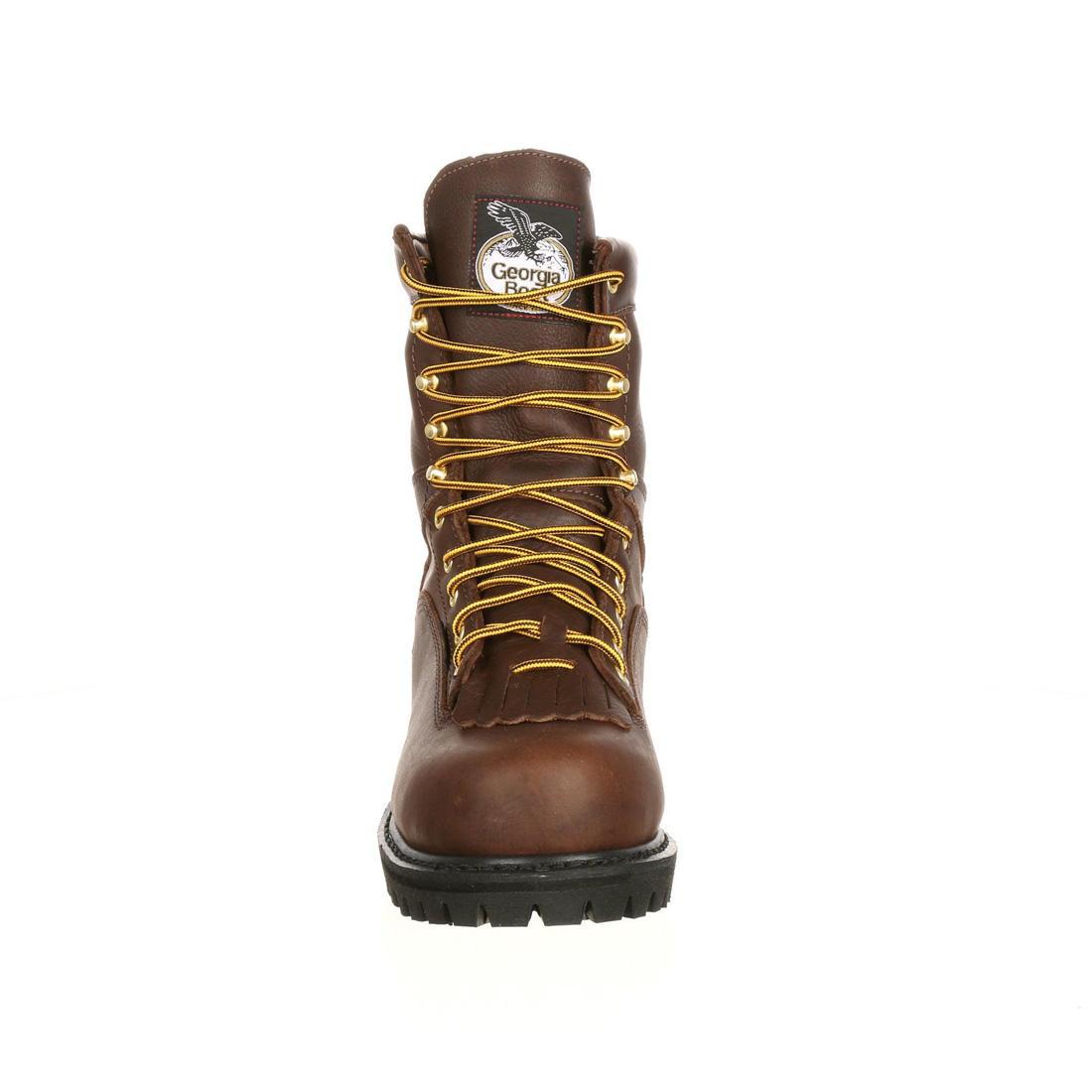 Waterproof Lace-Up Work Boots for Men & Women - Slip Resistant Steel Toe Safety Shoes for Construction, Hiking & Outdoor Work