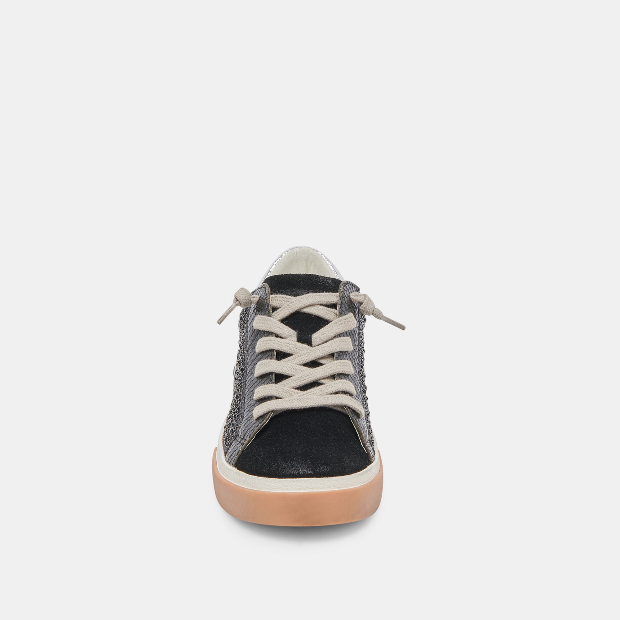 ZINA CRYSTAL SNEAKERS - Women's Black Suede Fashion Sneakers with Rhinestones | Perfect for Casual Wear, Parties & Special Occasions