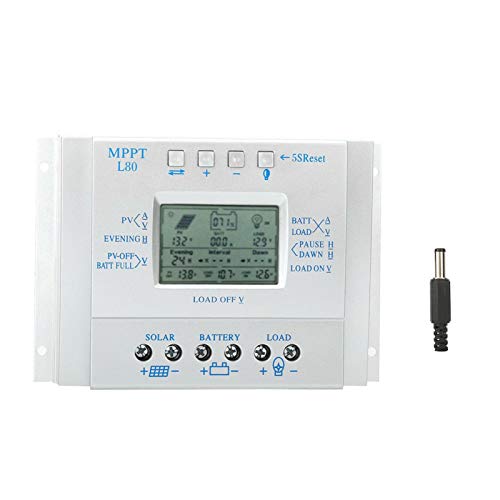 Efficient Solar Charge Controller with LCD Display for Home & RV Use
