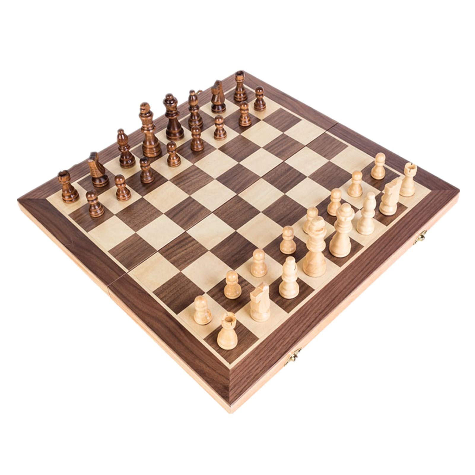 LUJIAN Magnetic Chess Set - Foldable & Portable International Chess Board Game for Adults & Kids - Educational Toy & Travel Chess Set - Perfect for Home, Office, Travel & Gifts (Type 2)