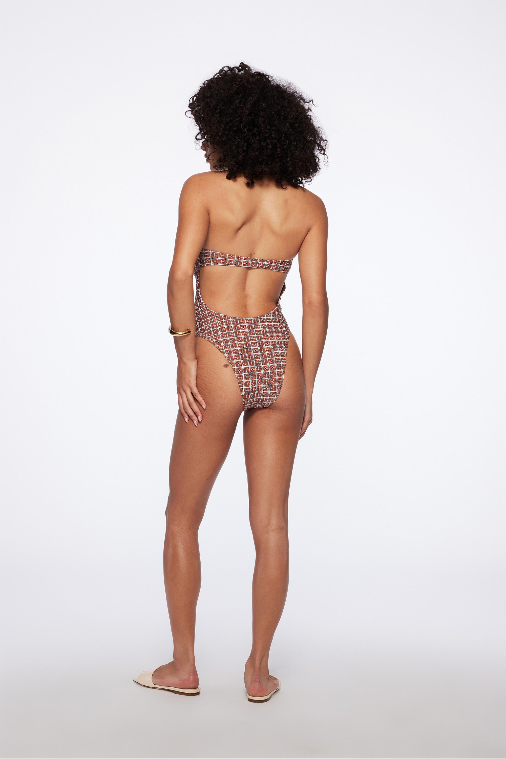 Bahia One Piece Swimsuit - Women's High Waisted Bathing Suit with Tummy Control | Perfect for Beach, Pool & Summer Vacations