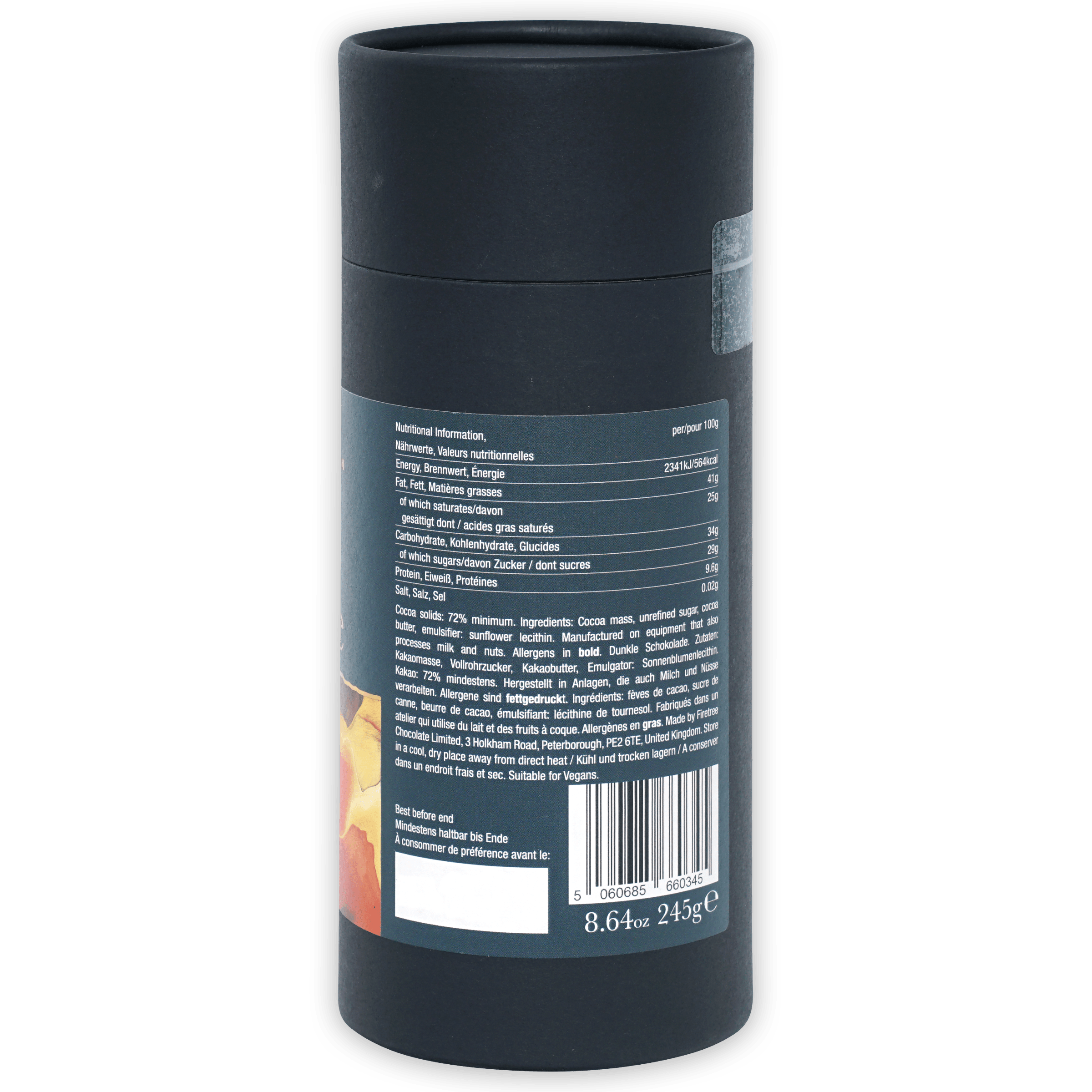 Premium Firetree Drinking Chocolate Vanuatu 72% Dark Cocoa - Rich & Smooth Hot Chocolate Mix for Cozy Nights & Winter Warmth