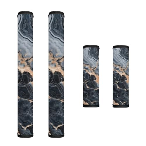 Black Marble Print