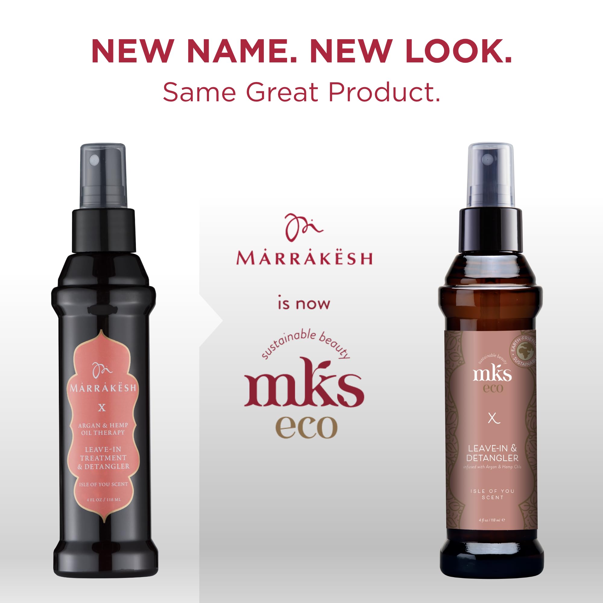 MKS eco X Leave-In Hair Treatment & Detangler with Moroccan Argan Oil & Hemp Seed Oil - Vegan, Cruelty Free, Sulfate Free - For Dry, Damaged & Frizzy Hair - Perfect for Daily Use & Styling