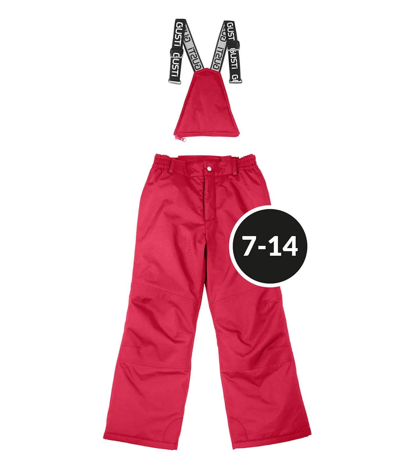 Gusti Keyla Winter Snowsuit for Baby Girls - Warm Waterproof Teaberry Pink Snowsuit for Toddlers 1-3 Years | Perfect for Snow Play, Outdoor Winter Activities & Cold Weather Protection