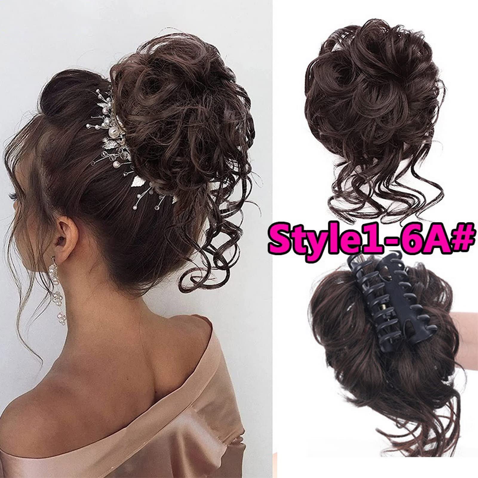 Stylish Wavy Claw Clip for Messy Bun Updo - Hair Accessory for Women | Perfect for Casual, Work & Party Hairstyles