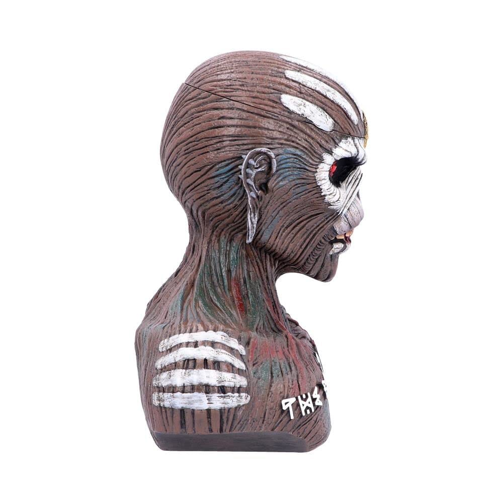 Official Iron Maiden Book of Souls Bust Box - Licensed Collectible Statue (26cm Large, Brown) | Perfect for Metal Music Fans & Home Decor | Great Gift for Rock Memorabilia Collectors