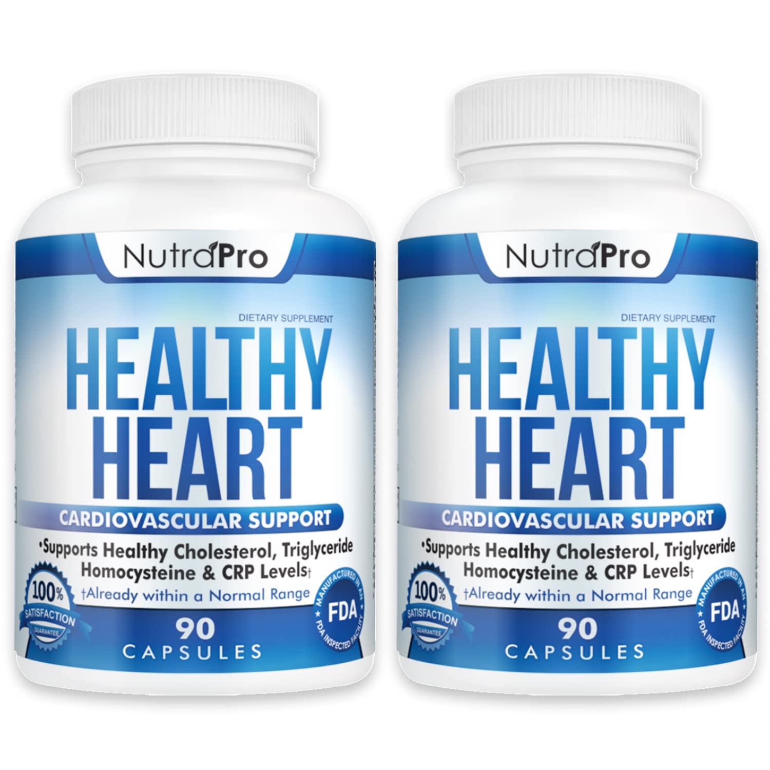 Heart Health Supplements for Artery Cleanse & Protection - Supports Healthy Cholesterol & Triglyceride Levels | GMP Certified | Daily Cardiovascular Support for Active Lifestyles