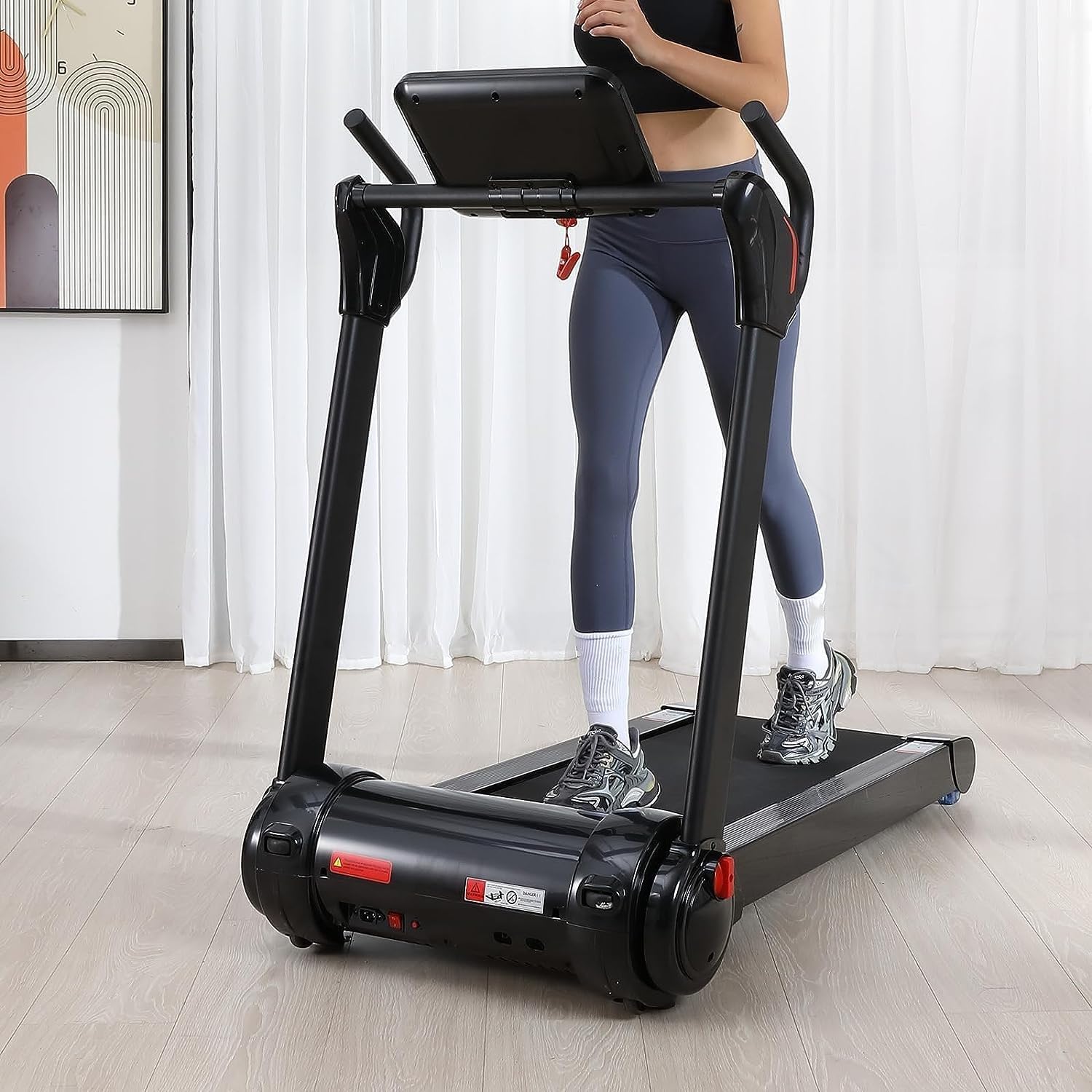 GARVEE 4.0HP Folding Treadmill for Home & Office - Portable Running Machine with 14.5