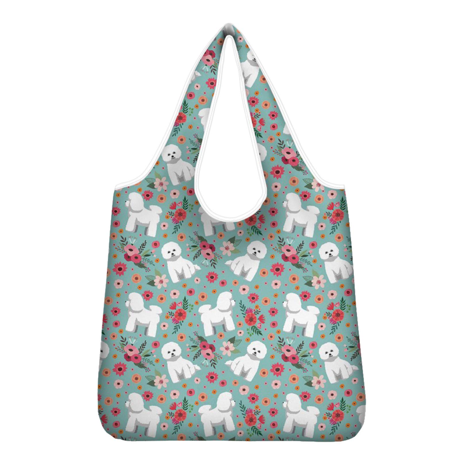 Foldable Reusable Grocery Bags - Durable Washable Shopping Totes for Market & Travel