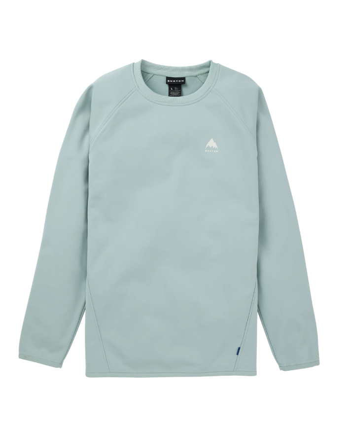 Burton Crown Weatherproof Crew Neck Sweatshirt for Men - Waterproof & Windproof Fleece Pullover for Outdoor Activities, Hiking, and Camping