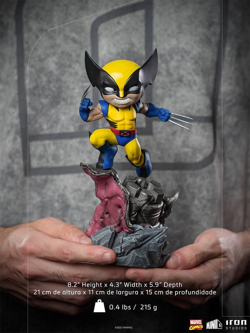 Iron Studios X-Men Wolverine MiniCo Figure - Collectible Marvel Superhero Action Figure for Display & Gifting