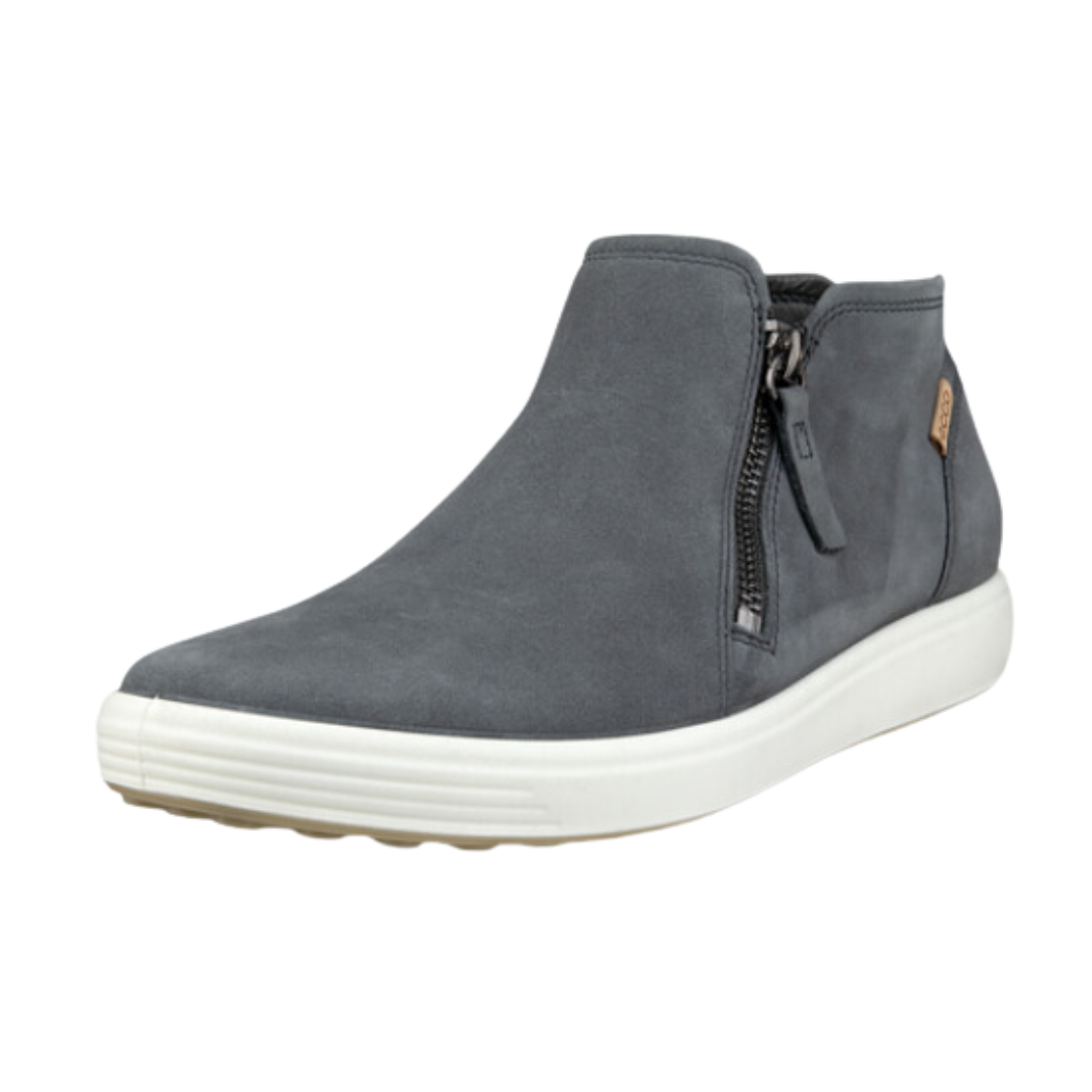 Women's Soft 7 Low Bootie - Dark Shadow Diffuse Ankle Boots for Fall & Winter | Comfortable Casual Shoes for Work, Travel & Everyday Wear