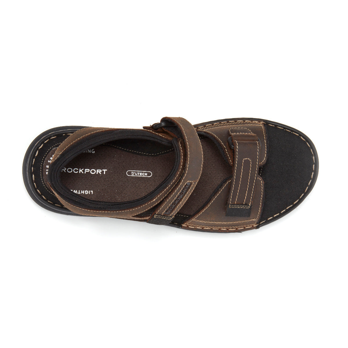 Men's Darwyn Quarter Strap Sandal - Comfortable Leather Slides for Summer - Casual Beach, Pool & Outdoor Wear