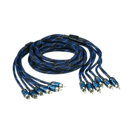 EFX by Scosche D20X6 Delta 20-Foot 6-Channel Twisted Multi-Core Audio Interconnect Cable - Premium Car Audio & Home Theater Speaker Wire for Clear Sound Transmission