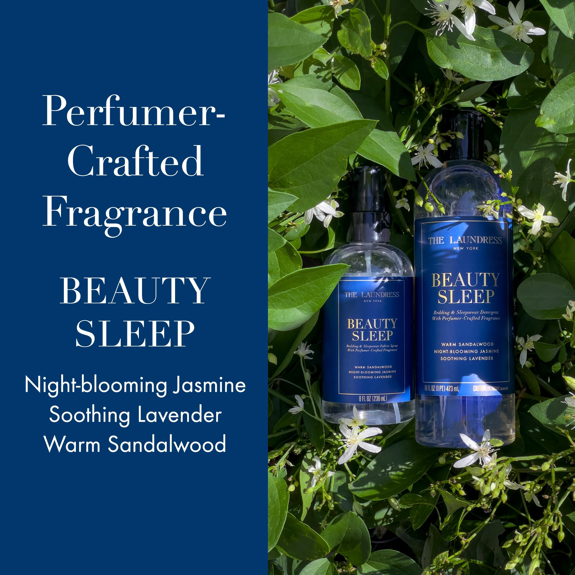 The Laundress Beauty Sleep Liquid Laundry Detergent - Scented Concentrated Detergent for Sleepwear, Bed Sheets & Nightwear (16 Fl Oz) - Relaxing Lavender Scent for Better Sleep & Cozy Nights