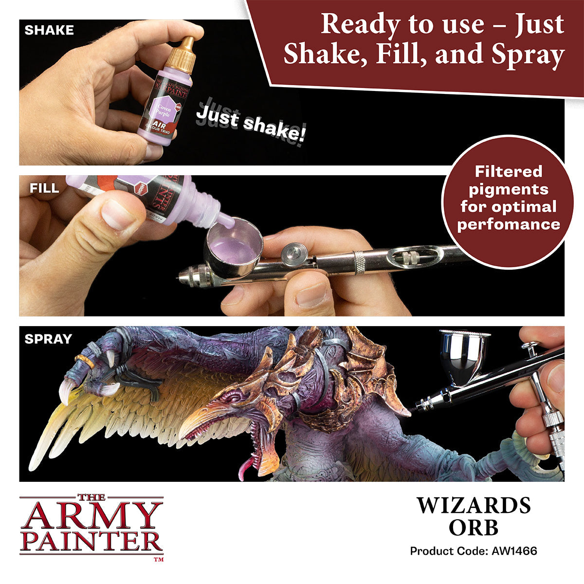 Warpaints Air: Wizards Orb - Premium Fantasy Miniature Painting Kit for Tabletop RPG & D&D - Perfect for Game Night & Collectors