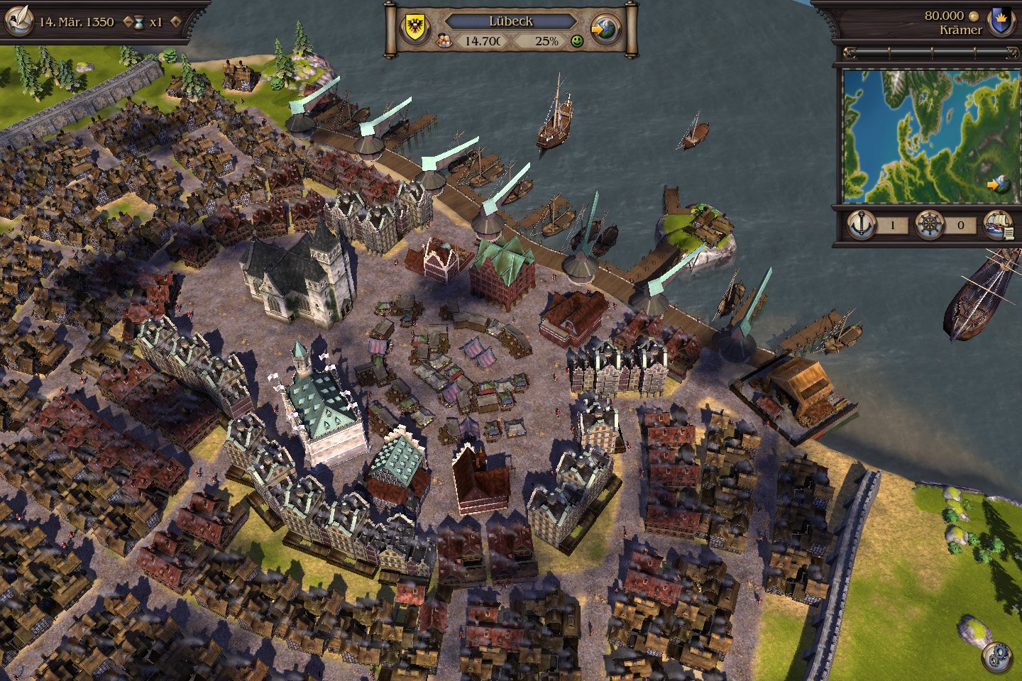Patrician IV - Medieval Trading Simulation Game for PC | Build Your Merchant Empire in Historical Europe | Perfect for Strategy & Simulation Fans